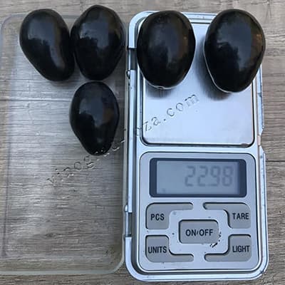 Розмір і вага ягід винограду Ромбік